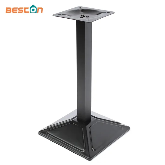 Best Selling Square Black Iron Stamping Table Base for Restaurant