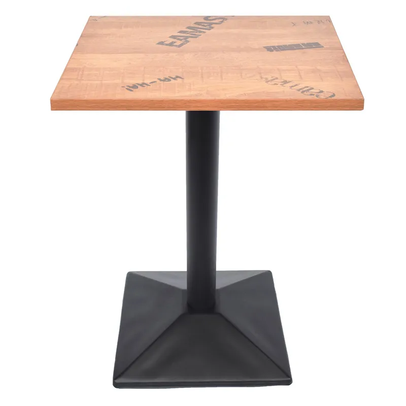 Durable Square Iron Restaurant Dining Table Powder Coat Coffee Table Legs