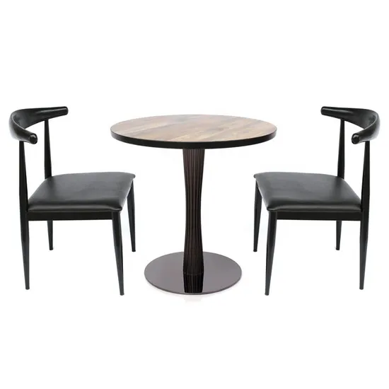 Wholesale Price Titanium Black Stainless Steel Table Leg Round Metal Table Base