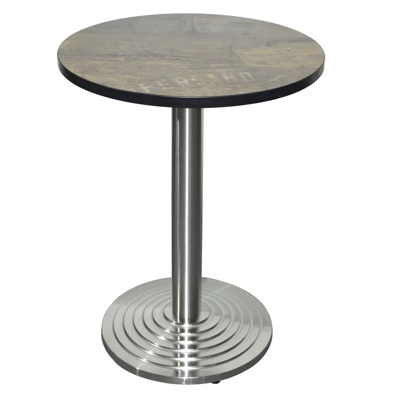 Stainless Steel Clad Composite Step Restaurant Table Base