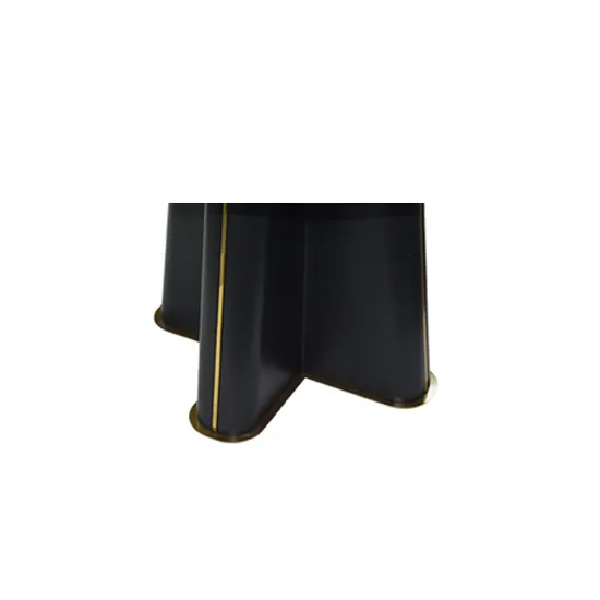 Custom High Quality 10 Seater Round Black White Marble Rotating Dining Table