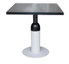 Wholesale Black and Whit Dining Table with Heavy Duty Iron Table Base