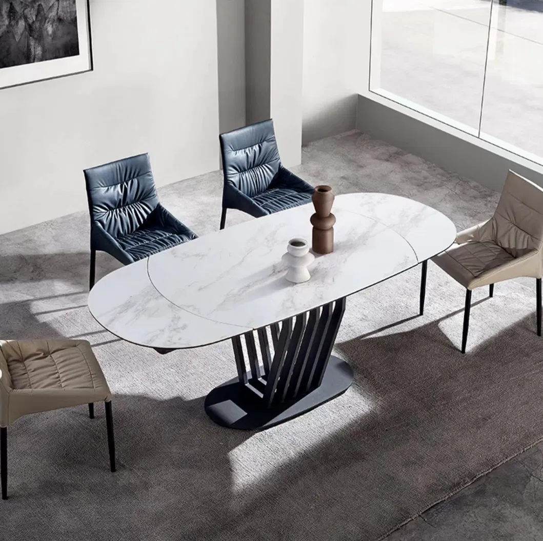 Sintered Stone Extendable Dining Table for 8 Seaters
