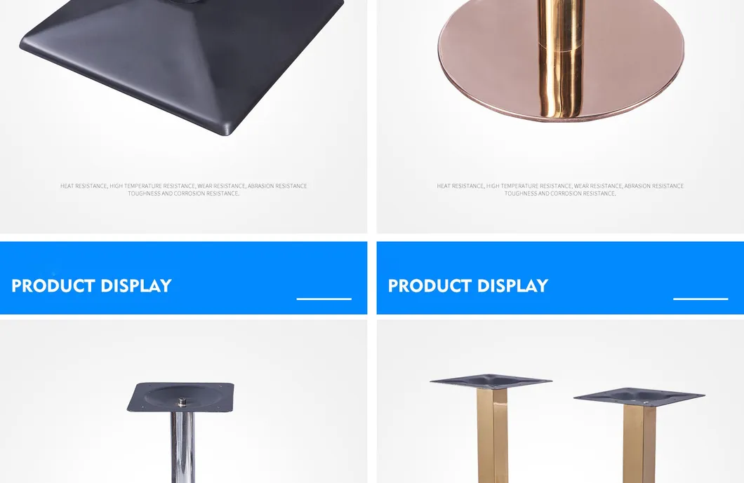 Furniture Restaurant Coffee Dining Stainless Steel Metal Tulip Cast Iron Table Base