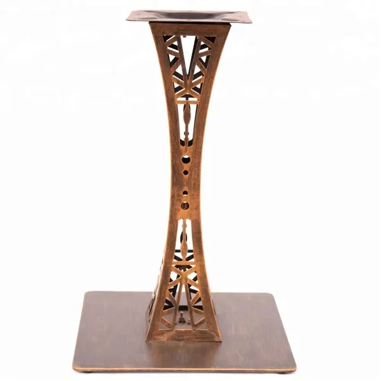 Iron Powder Coated Bronze Furniture Feet Decorative Metal Table Leg Table Base