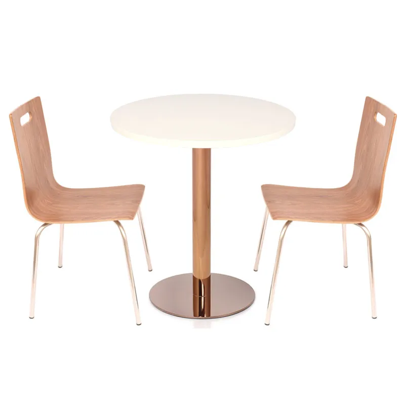 Bistro Design Round Rose Gold Stainless Steel Furniture Table Legs Table Base