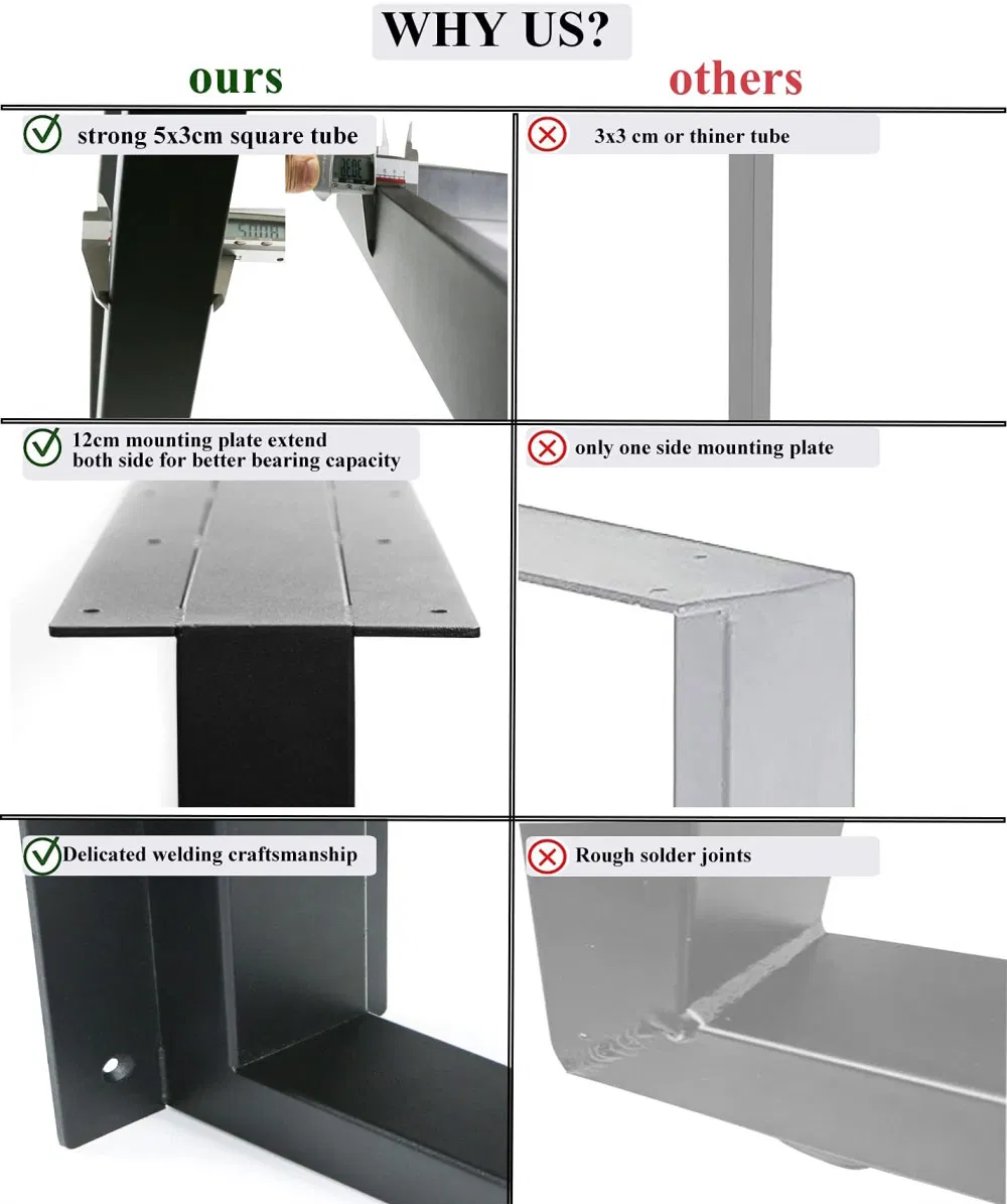 Industrial Desk Office Bench Dining Coffee Dining Furniture Metal Table Legs