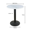 Manufactured Indoor Home Furniture Restaurant Table Modern White Round Dining Table