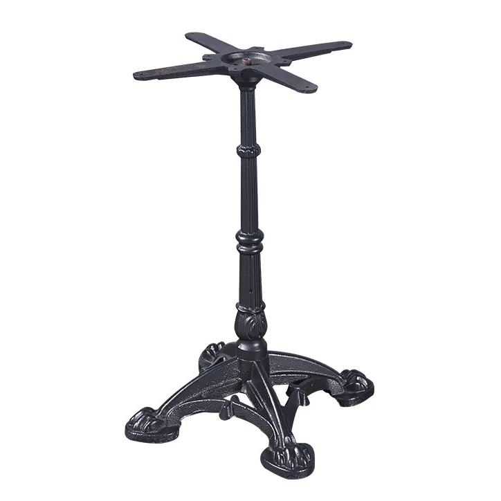 Round Restaurant X Legs Steel Cast Iron Frames Dining Metal Table Bases