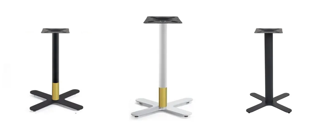 Factory Price Flat Table Bases Brushed Furniture Black Outdoor Coffee Table Stand