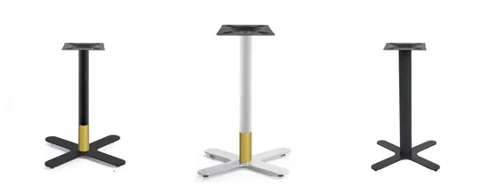 Factory Price Flat Table Bases Brushed Furniture Black Outdoor Coffee Table Stand