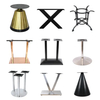 Restaurant Table Gold Metal Stainless Steel Metal Table Base for Marble Top