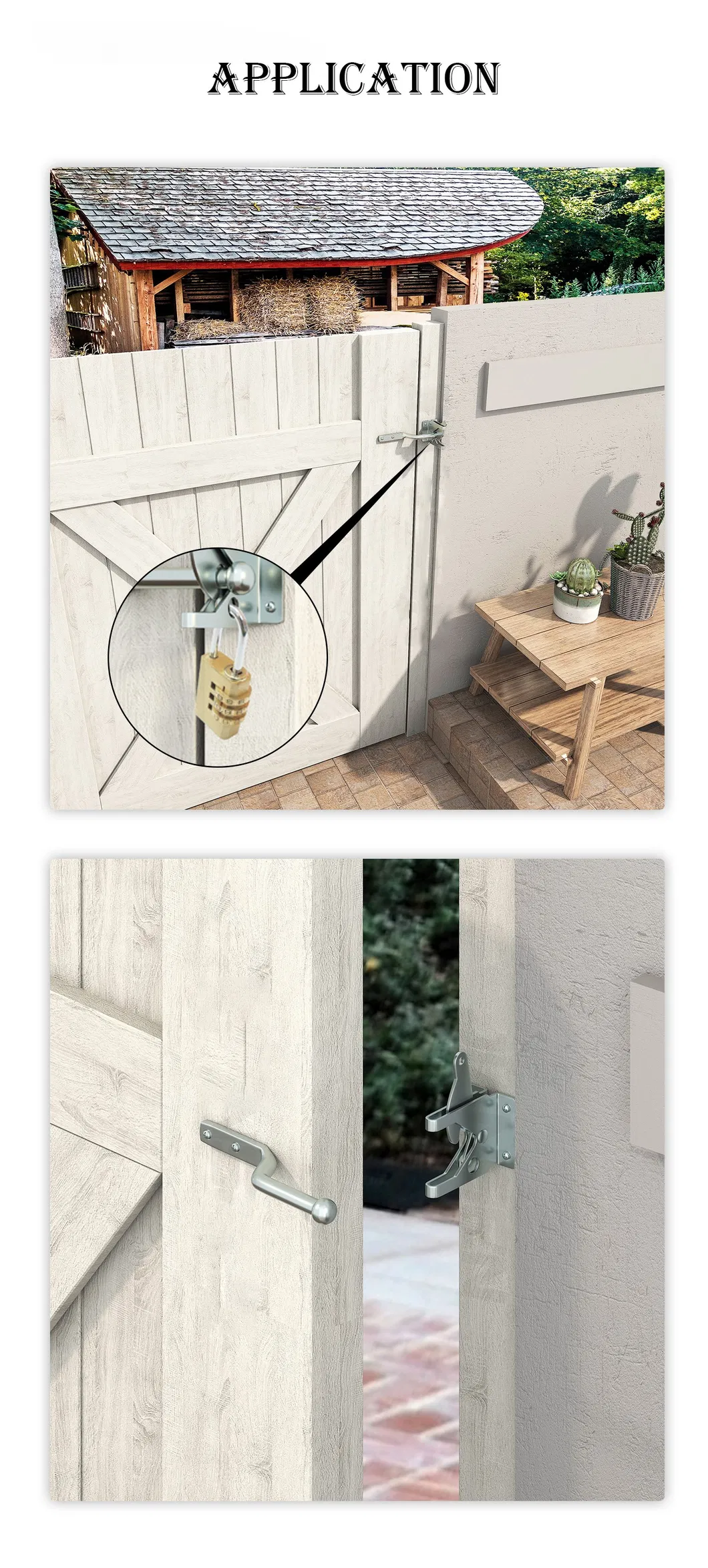 Galvanized Small Latch for Metal Wooden Door Lock with Easy Installation