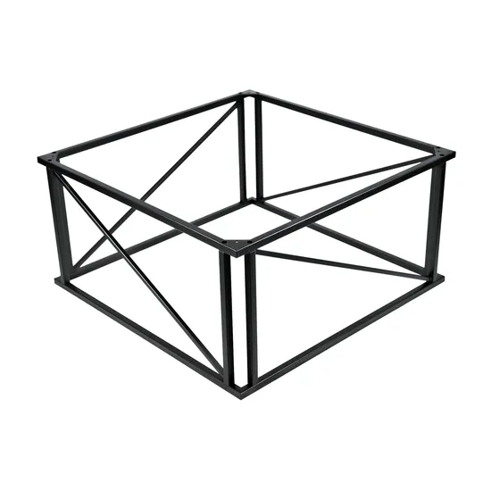 Cross-Bonding Metal Steel Dining Table Base Office Computer Desk Table Base