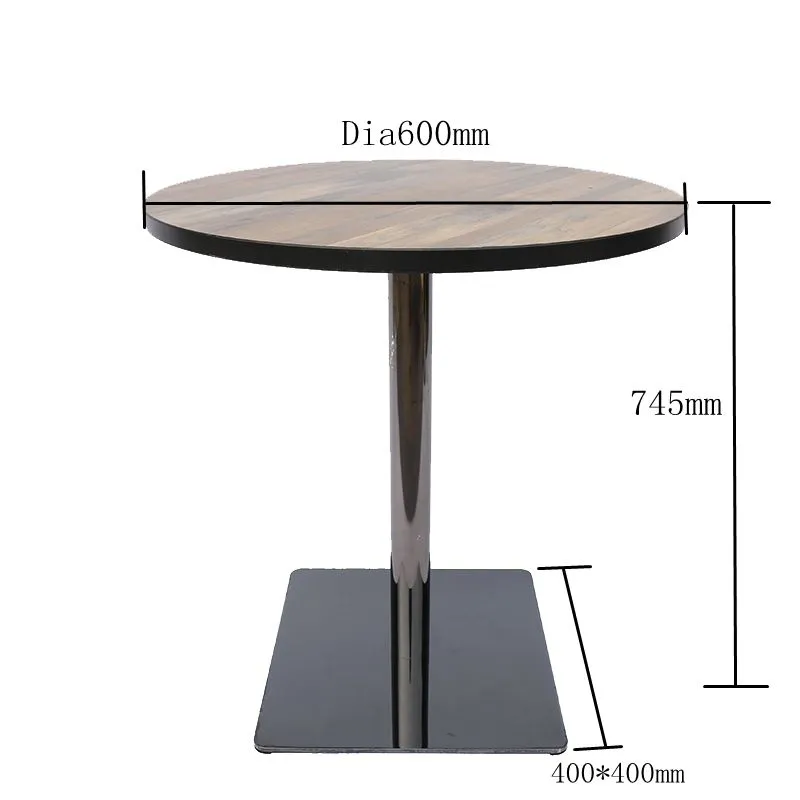 Hot Selling Square Black Iron Stamping Table Base for Restaurant