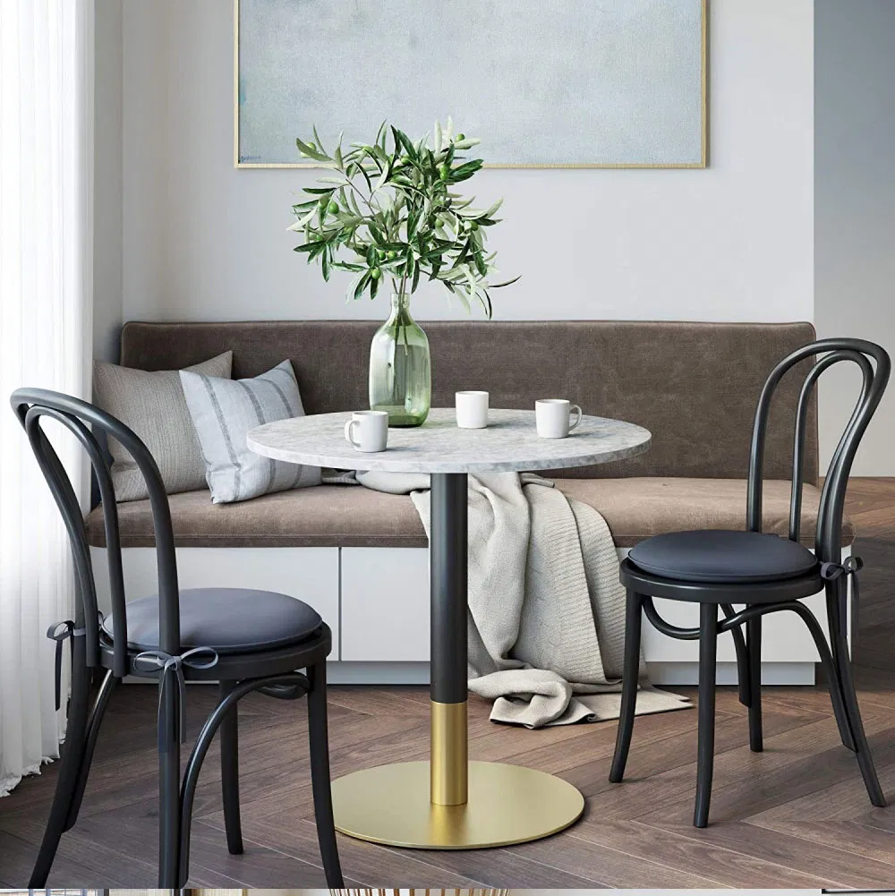 Furniture Round Coffee Stainless Steel Tulip Metal Dining Restaurant Table Base