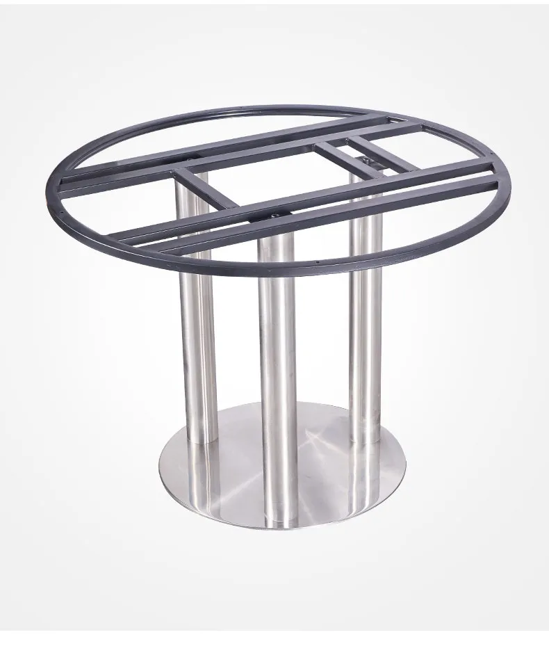Furniture Round Coffee Stainless Steel Tulip Metal Dining Restaurant Table Base