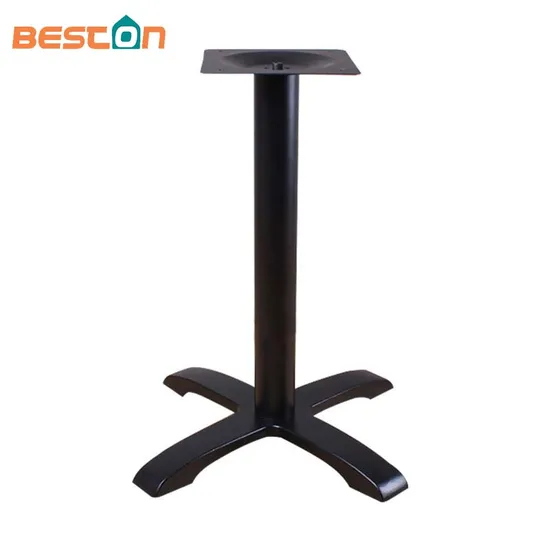 wood dining table with metal legs