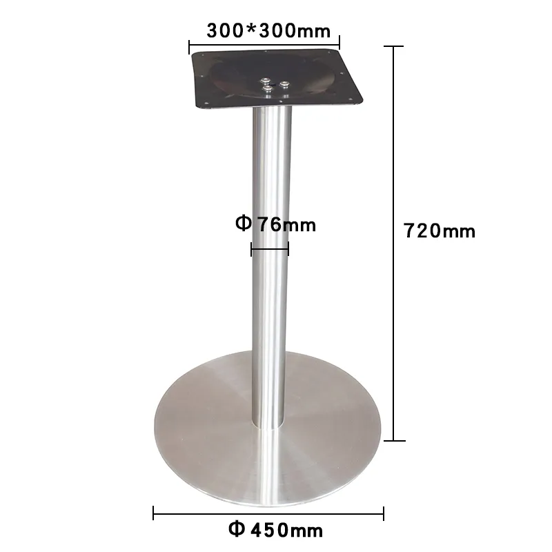 Factory Commercial Stainless Steel Outdoor Yard Table Base Wholesale