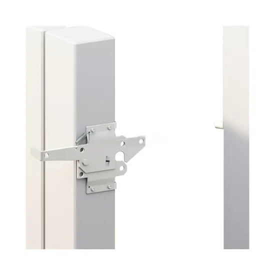 Heavy Duty Fence Self-Locking White Wood Fence Two Way Gate Latches