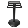 Low Price Iron Stamping Round Base Dining Table Coated Black for Restaurant