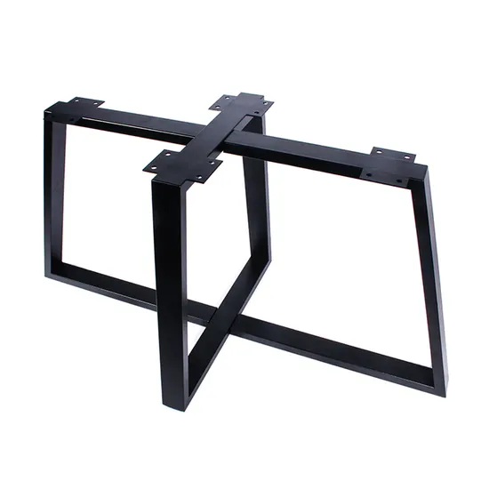 Mirrored Modern Large Pedestal Desk Metal Stainless Steel Chrome Table Base