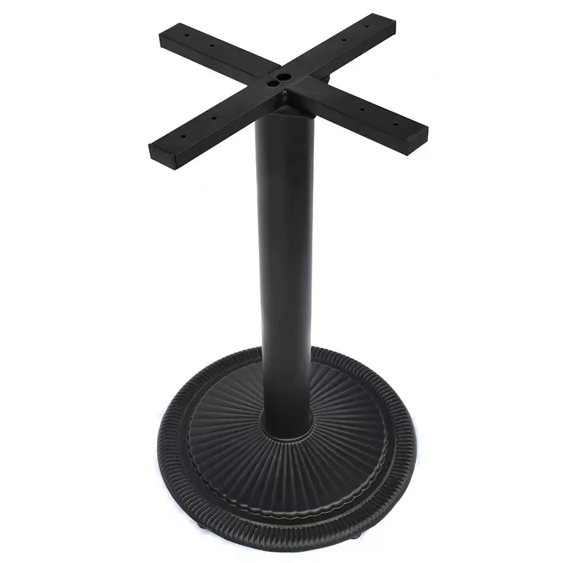 Modern Industrial Cross Table Leg Antique Cast Iron Table Base