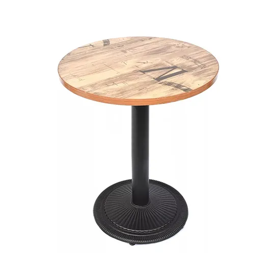 Modern Industrial Cross Table Leg Antique Cast Iron Table Base