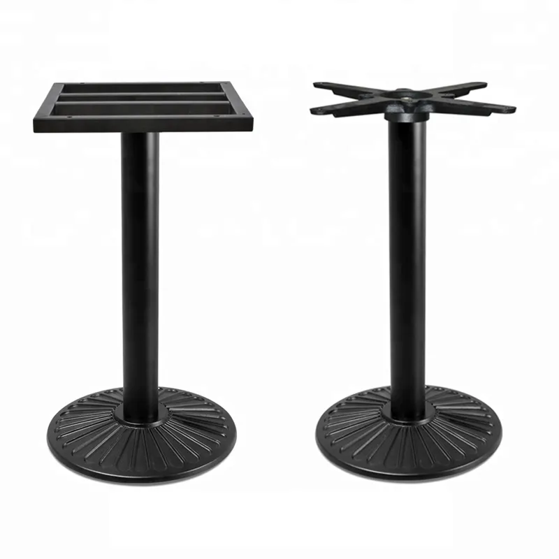 Conventional Recommendation Black Color Powder Coated Cast Iron Restaurant Table Base