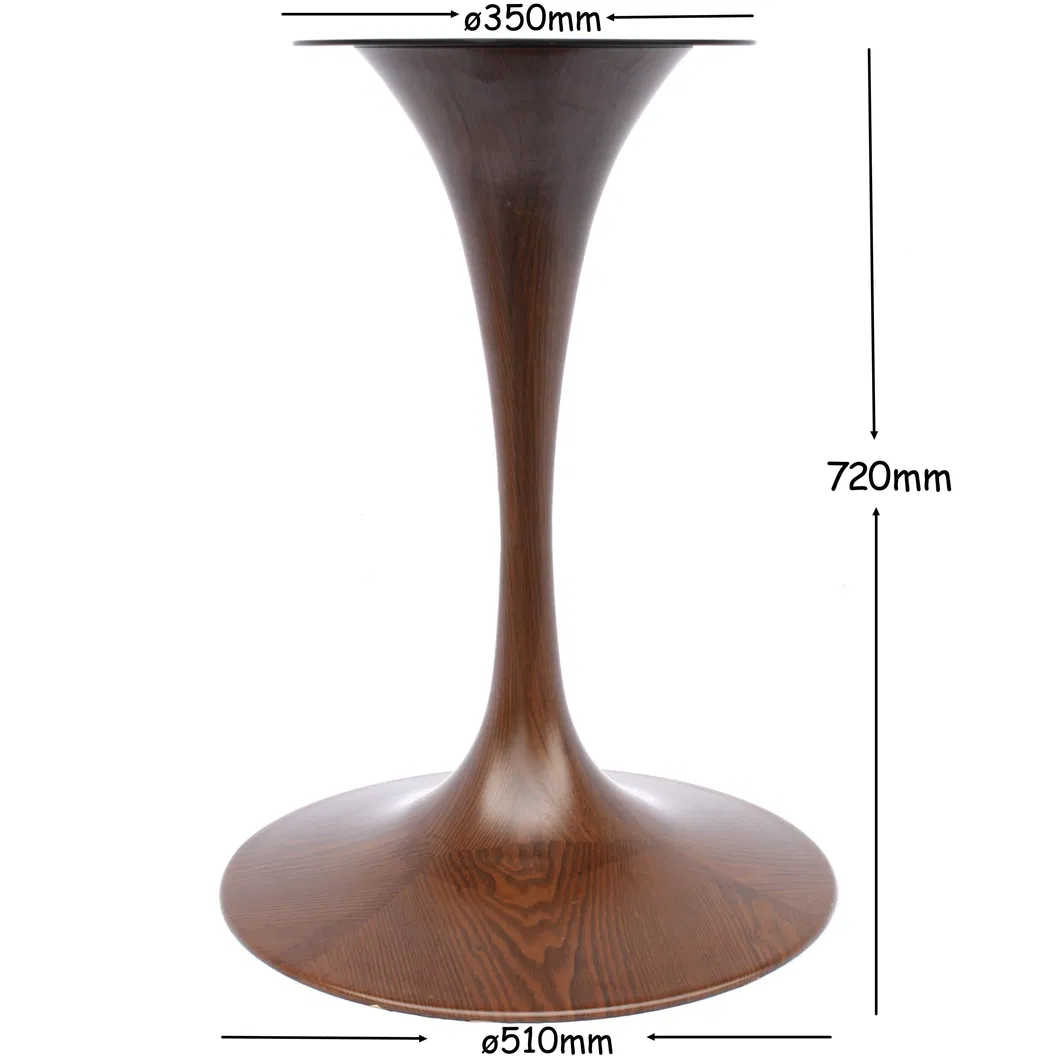 Aluminum Square Shape Table Frame Round Stainless Steel Table Base