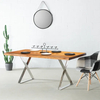 Modern Frame X Shape Square Office Restaurant Stainless Steel Table Legs