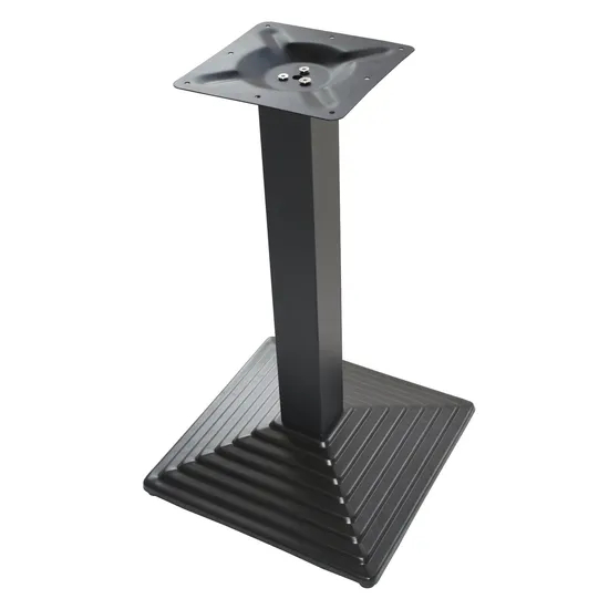 Wholesale Hot Selling Furniture Square Top Black Iron Dining Table Base