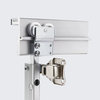 New Single Folding Wardrobe Closet Frameless Glass Door Cabinet Wooden Sliding Screen Door Wheel Roller No Bottom Track