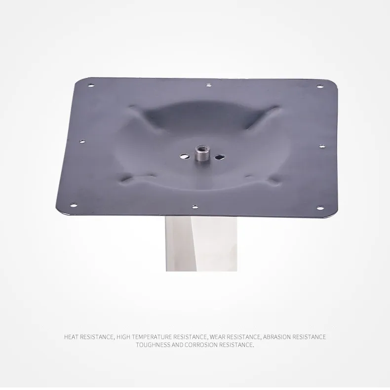 Heavy Duty Square Marble Glass Industrial Furniture Base Restaurant Table Base