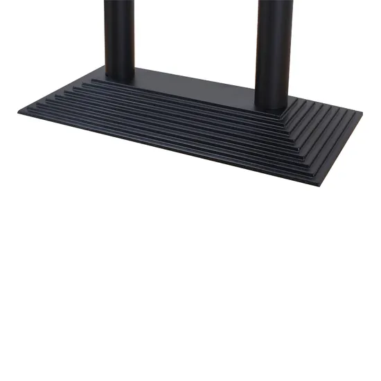 Hardware Antique Black Metal Table Base Reproduction Cast Iron Trapezoid Table Leg