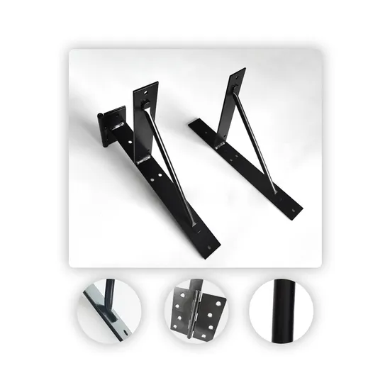 Gate Corner Bracket with Gate Hinges for Wooden Fences
