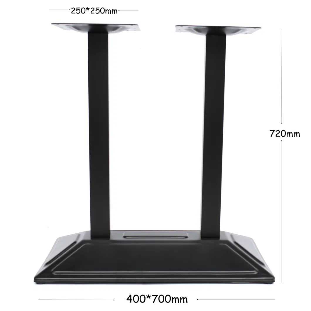 Wholesale Ornamental Textured Bottom Well Manufactured Powder Coated Cast Iron Table Legs