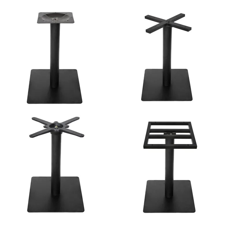Polished &amp; Brushed Stainless Steel Iron Table Legs Table Base for Granite Tops
