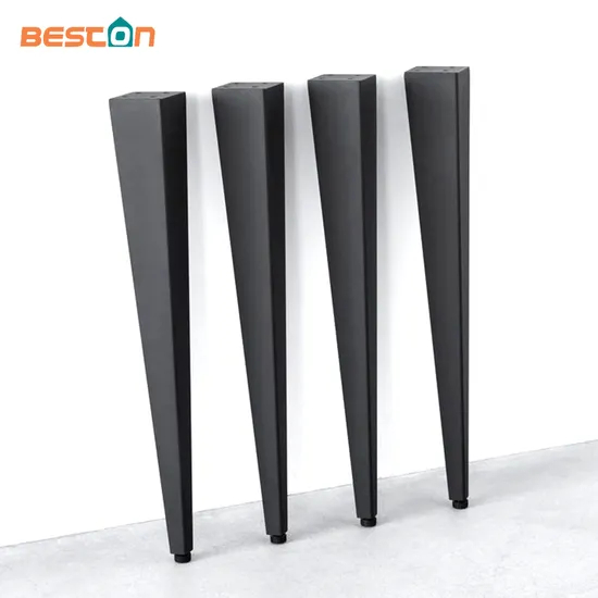 Industrial Modern Desk Metal Cast Iron Bench Dining Coffee Tapered Table Legs