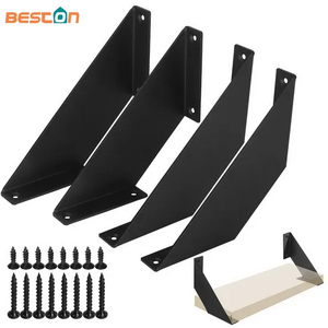 Metal Steel Shelf Brackets L Wall Bracket with Screw for Brace Industrial