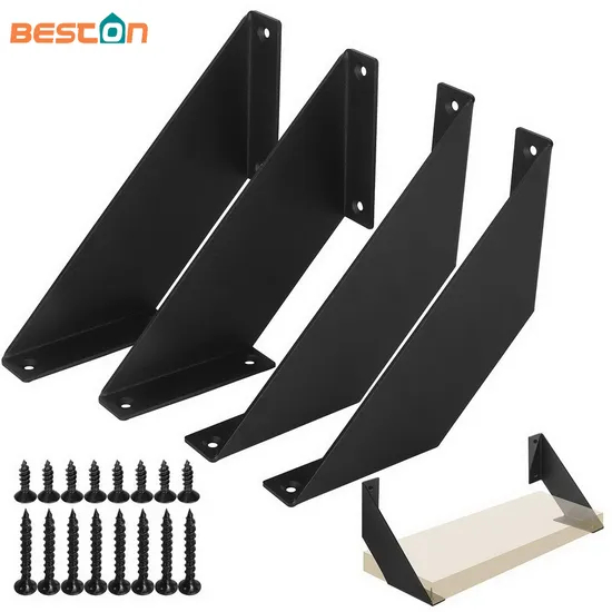 Metal Steel Shelf Brackets L Wall Bracket with Screw for Brace Industrial