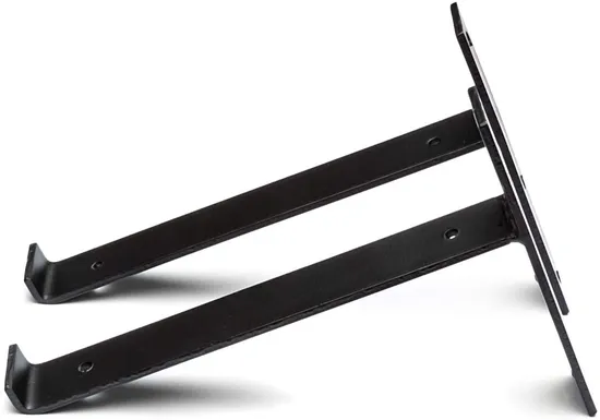 Shelf Brackets Black Iron Heavy Duty Farmhouse Wall Mounted Brackets