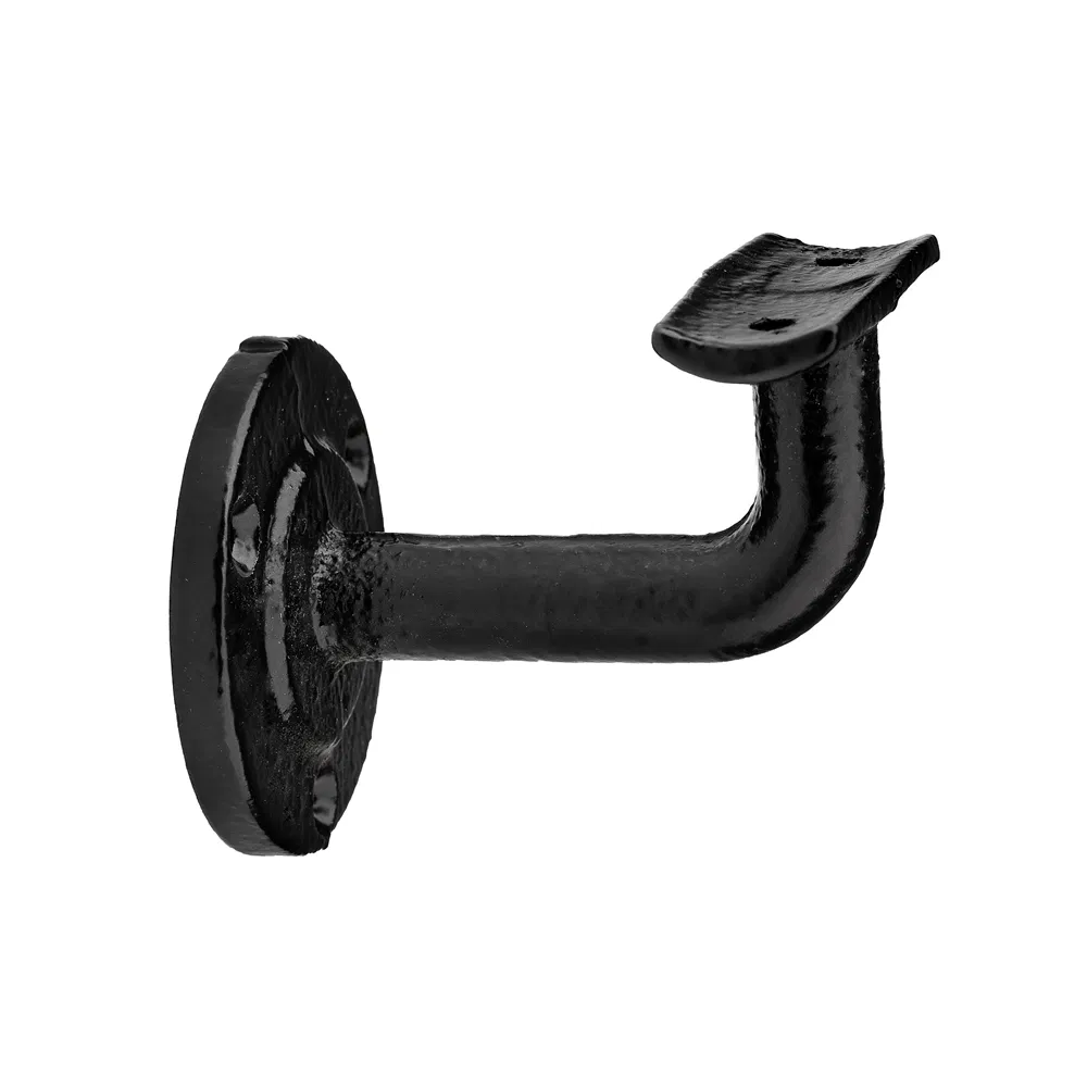 Armrest Bracket Wall Mount Removable Cast Iron Pipe Steel Metal Black Bracket