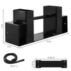 Outdoor Firewood Log Storage Rack Bracket Kit, Adjustable Log Rack Holder