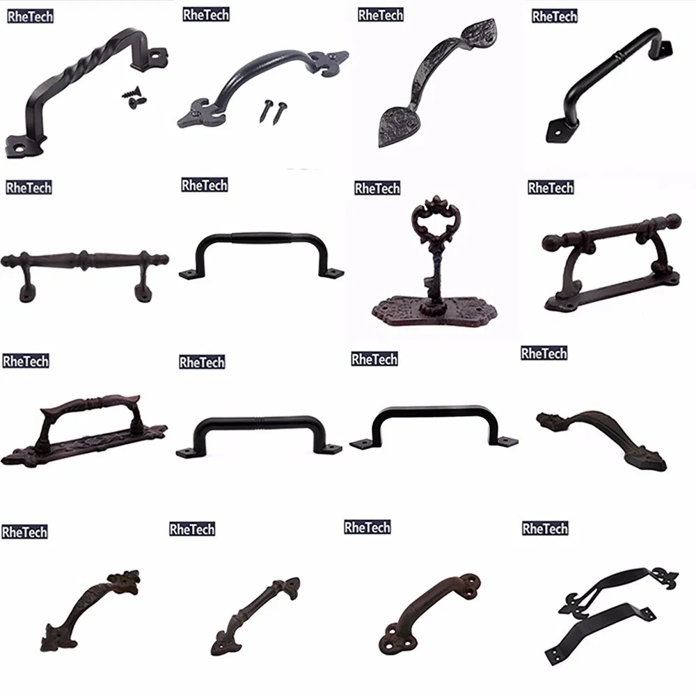 Cast Iron Wall Mounted Black Floral Shelf Brackets