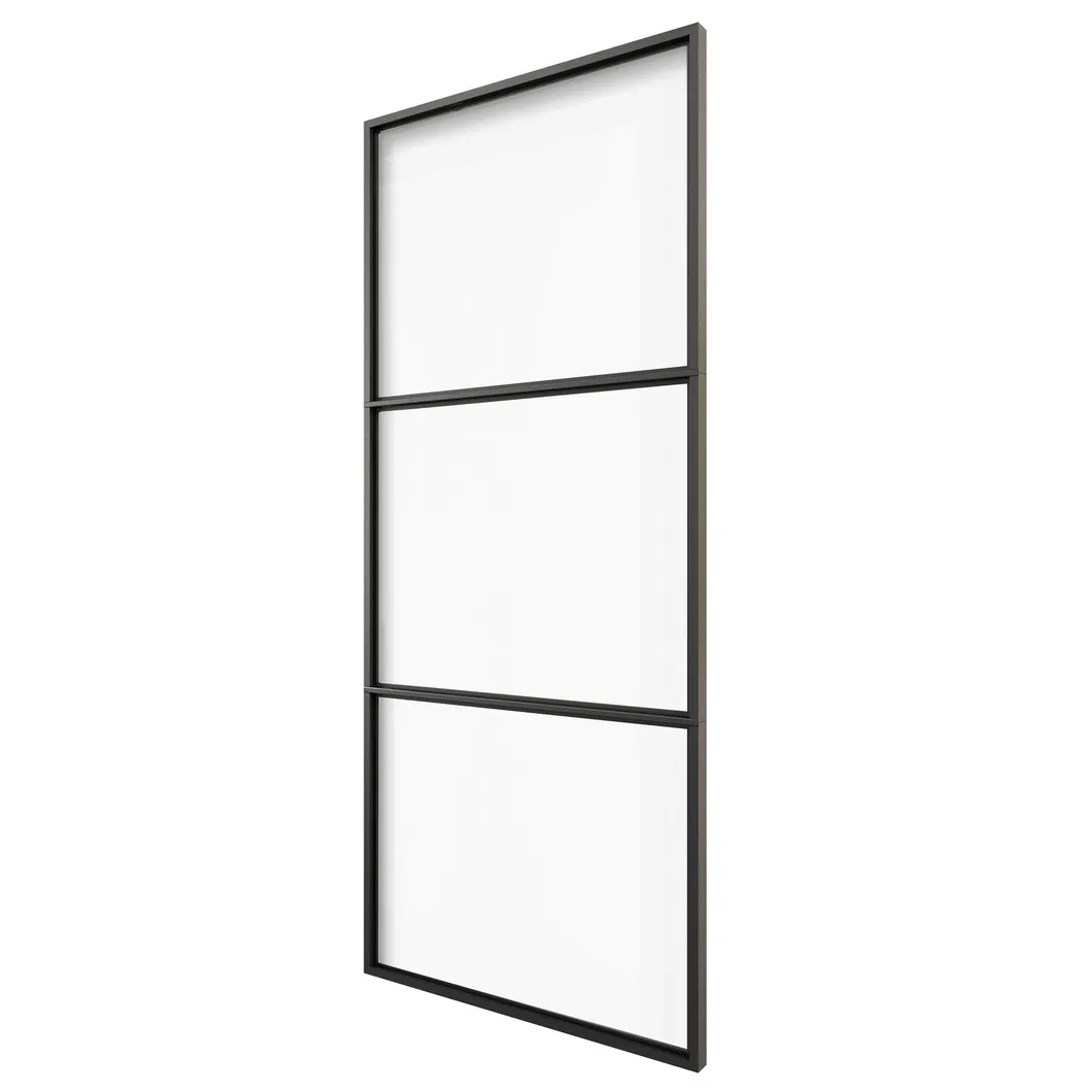 Knocked Down Version Three Lites Glass Barn Door/Sliding Glass Doors