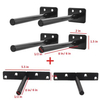 12 Inches I Shape Floating Pipe Shelf Mounting Brackets with Invisible Design