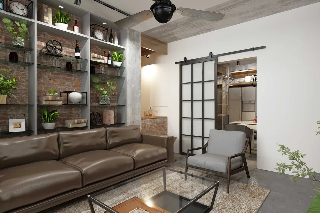 Steel Framed Sliding Glass Door Metal Bathroom Door Frame