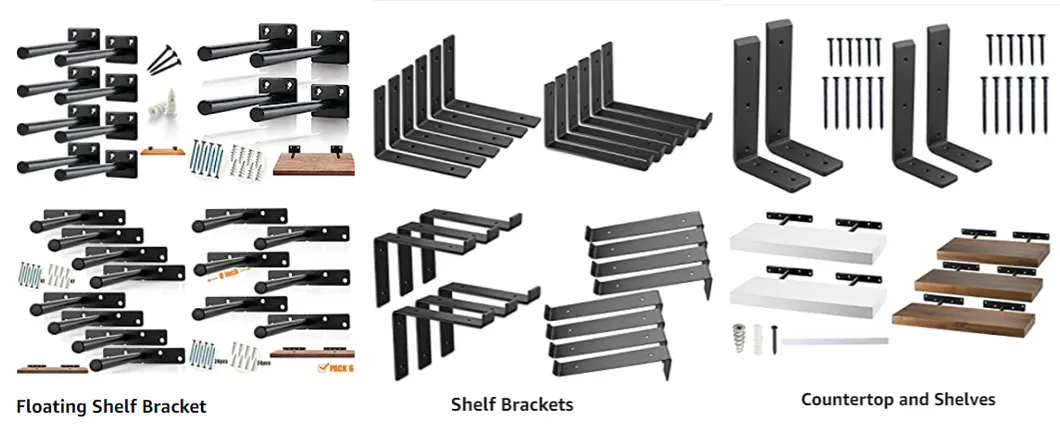 Metal Triangle Table Bench 14/16 Inch Shelf Brackets Stainless Folding Bracket
