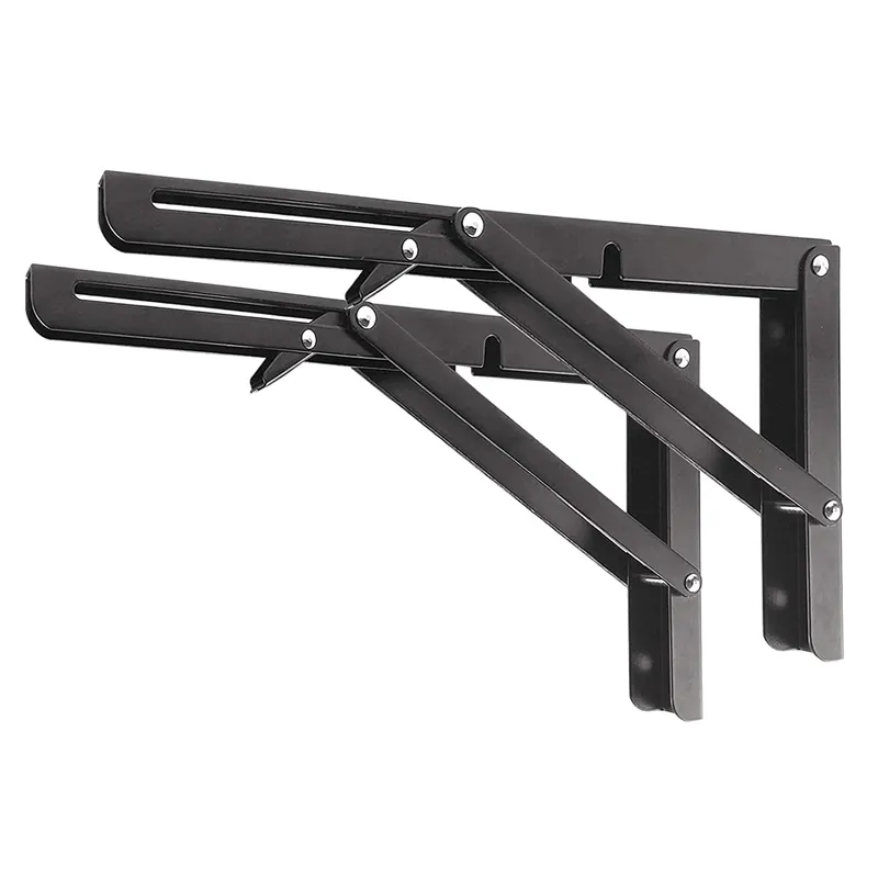 Metal Triangle Table Bench 14/16 Inch Shelf Brackets Stainless Folding Bracket